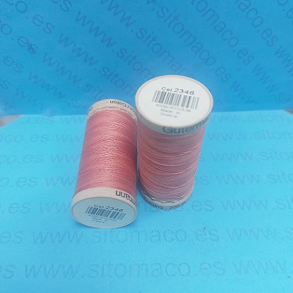 SET 2 BOBINAS GUTERMAN ACOLCHADO 200m  ROSA CORAL COD.: 2346